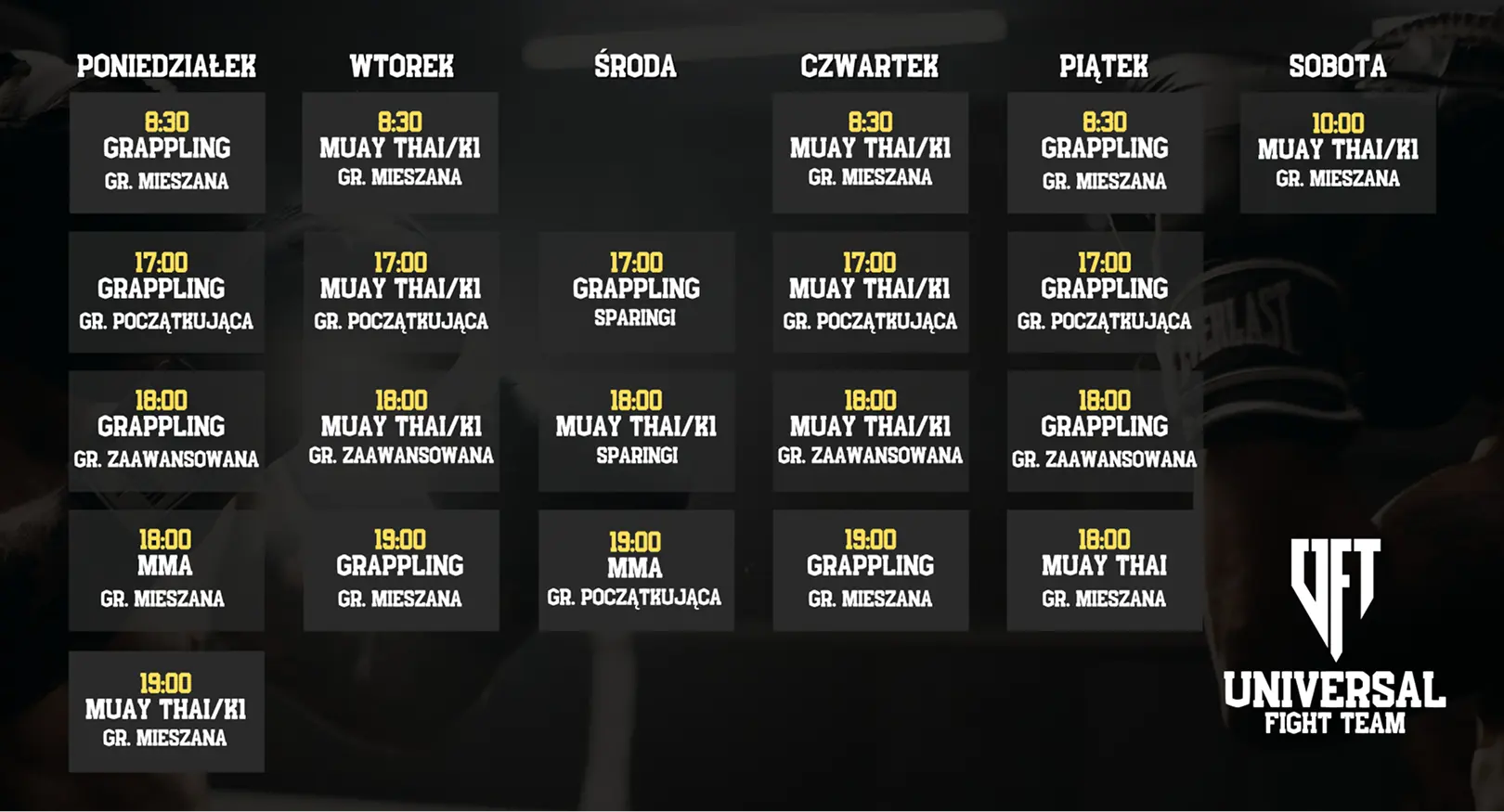 klub sztuk walki Rzeszów – Universal Fight Team treningi